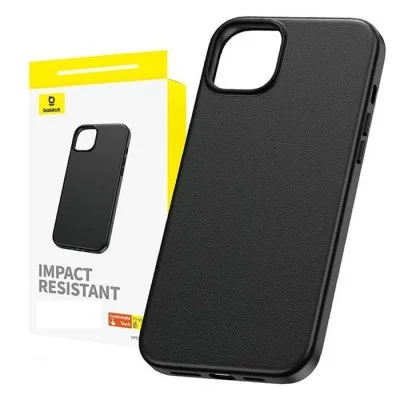 Cover Iphone 15 Pro Max Series Fauxther Baseus - Cluster Black